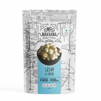 PAN. MAKHANA Pražená Makhana A Foxnuts|Zdravé Svačiny|Bez Lepku|Bez MSG|Antioxidant|Bohaté na Vápník|Nulový Trans Tuk|Nulový Cholesterol (Krém & Zapnuto