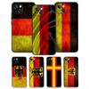 Vācijas karoga banera maciņš priekš Samsung Galaxy A55 A35 A15 A52 A32 A12 A16 A26 A36 A56 A53 A33 A13 A14 A34 A54 A17