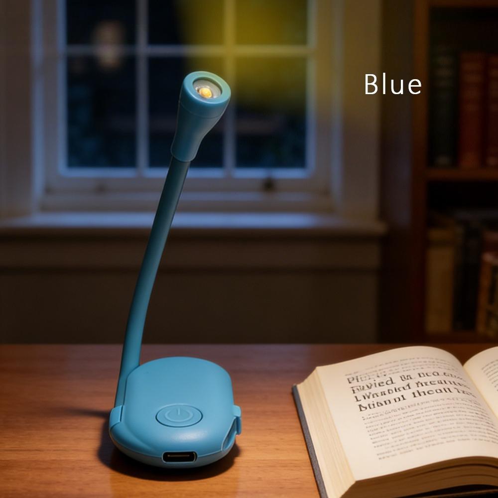 Clip-On Book Light USB Rechargeable LED Reading Lamp Eye Care Mini Desk Light Portable for Students and Bedside Reading