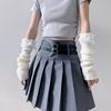 Lace Bow Knitted Gloves Solid Color Fingerless Gloves Kawaii Arm Warmers  Girls