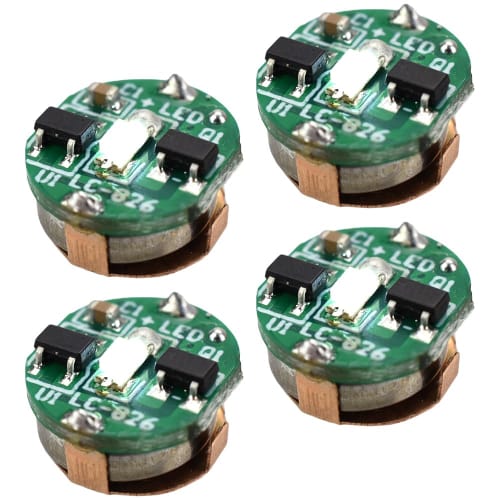 

Светодиодная лампа с магнитным выключателем TOREJAX, набор из 4 штук, питание от батареек-таблеток, для освещения и сборки пластиковых моделей (белый)