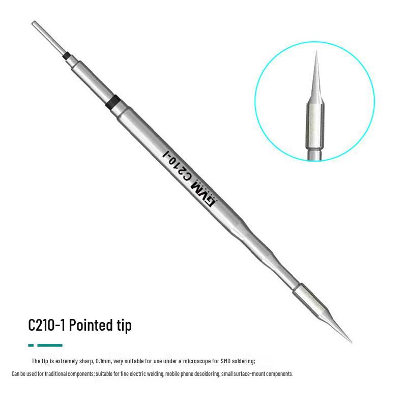 S-210 Soldering Iron Tip for T210/S210/T26 Station Handles - Heating Core and Knife Tip