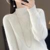 Women's Cashmere Sweater Qinghe Cashmere 30% Cashmere 70% Wool Autumn and Winter Cashmere Pullover Soft and Warm