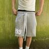 New American High Street Style Loose Casual Running Men Shorts Retro Fashion Sweatpants Sports Centre Pants Men and Women