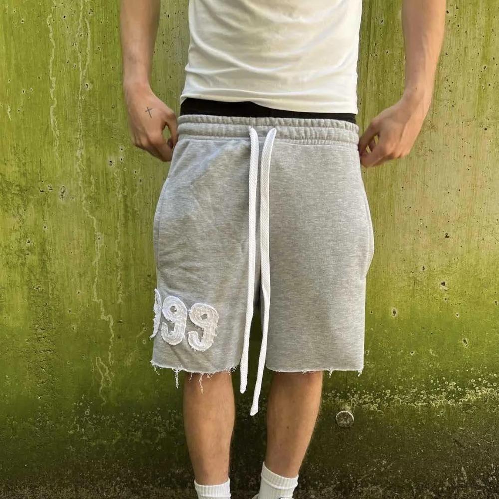 RogueWave New American High Street Style Loose Casual Running Men Shorts Retro Fashion Sweatpants Sports Centre Pants Men and Women