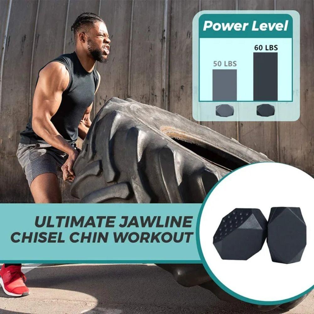 40/50/60Lbs Redefine Jawline Trainer Portable Double Chin Jawliner New Jaw Exerciser