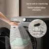 Wall-Mounted Foldable Suction Cup Laundry Basket for Bathroom or Toilet.