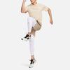 Nike Pantaloni Sportivi da Allenamento Fitness Casual a Colore Singolo Vita Media Uomo Pantaloni Bianchi FB7953-100