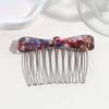 Classic Acetate Bow Metal Combs Hair Clip for Women Girls Bangs Collection Upside-down Hairpin Hair Accessories Styling Tool