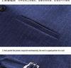 Korean Style Slim Fit Striped Men's Suit Set - Casual Blazer Jacket for Weddings and Professional Wear