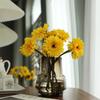 5PC Artificial Silk Gerbera Home Decoration Flower Heads Daisy for Wedding Holding Simulation Flowers Garden Home Decoration