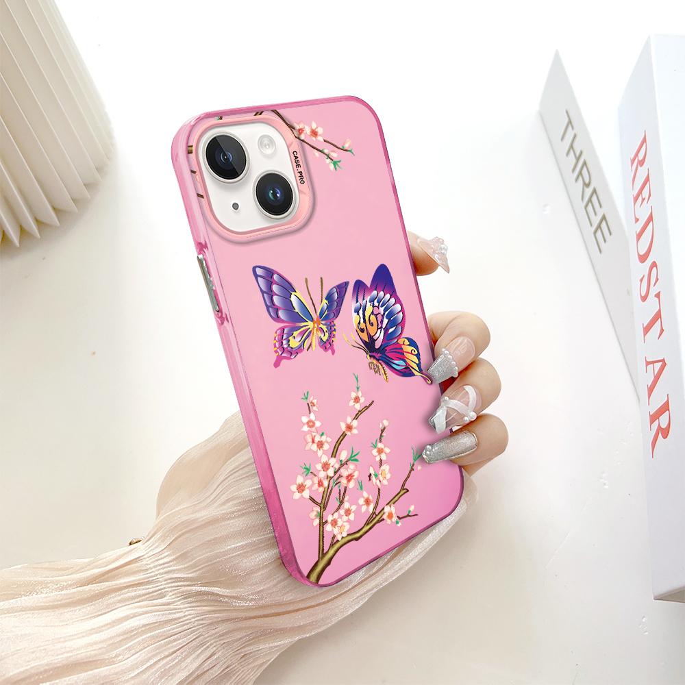 Fashion Colorful Sliver Double Sided Phone Shell Soft Edge Hard Case Full Cover Shockproof Phone Casing for Samsung A16 A55 Xiaomi Redmi 14C Poco C75