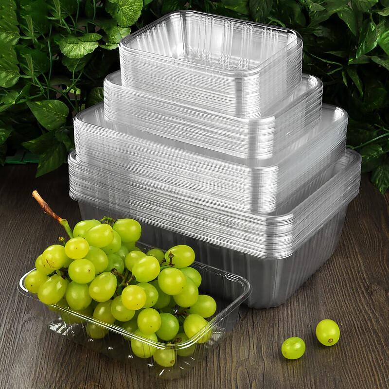 Homeglen Disposable Lidless Octagonal Plastic Fruit Containers