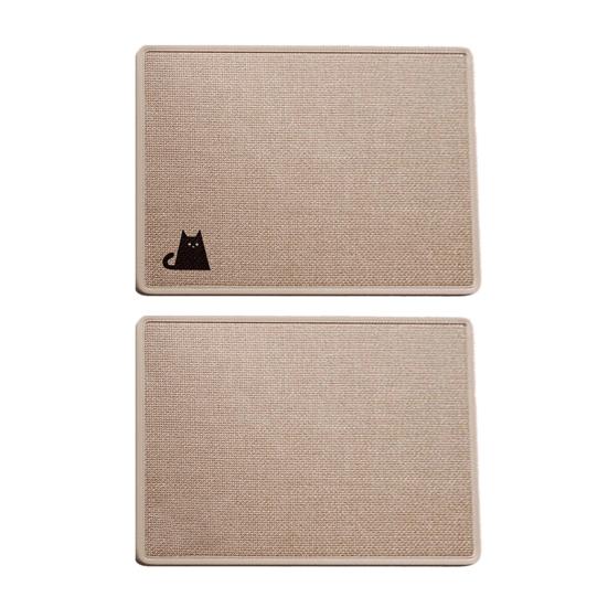 Entrance Door Mat, Absorbent Bathroom Mat, Linen Floor Rug, Anti-Slip Washable Door Mat for Home Kitchen Entryway