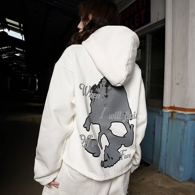 Winter Streetwear Letter Print Loose Fit Hoodie Sweatshirt Unisex Hip Hop Casual Pants