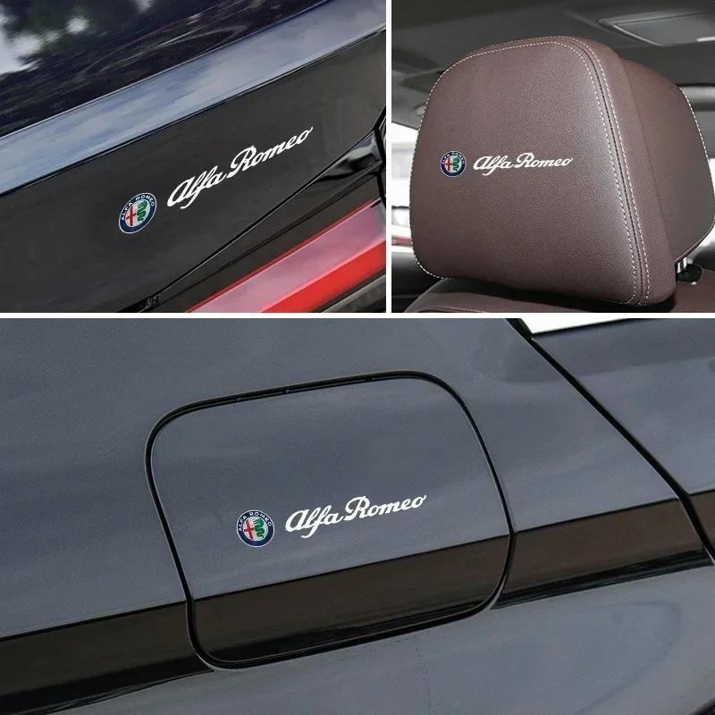 Samolepky na auto Pro Alfa Romeo 1/2/5/10ks Logo auta Kliky dveří auta Samolepky proti poškrábání Pro Alfa Romeo Giulietta GT 159 147 156