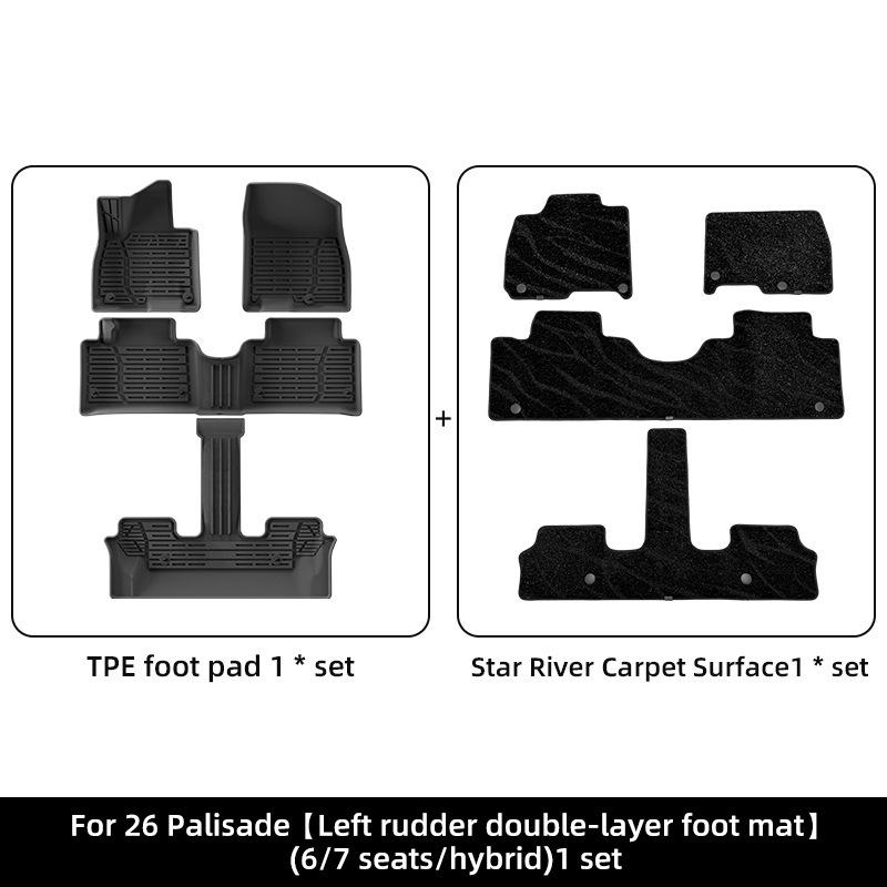 Eco-Friendly TPE Floor Mats for 2020-2026 Hyundai Palisade - All-Weather Protection