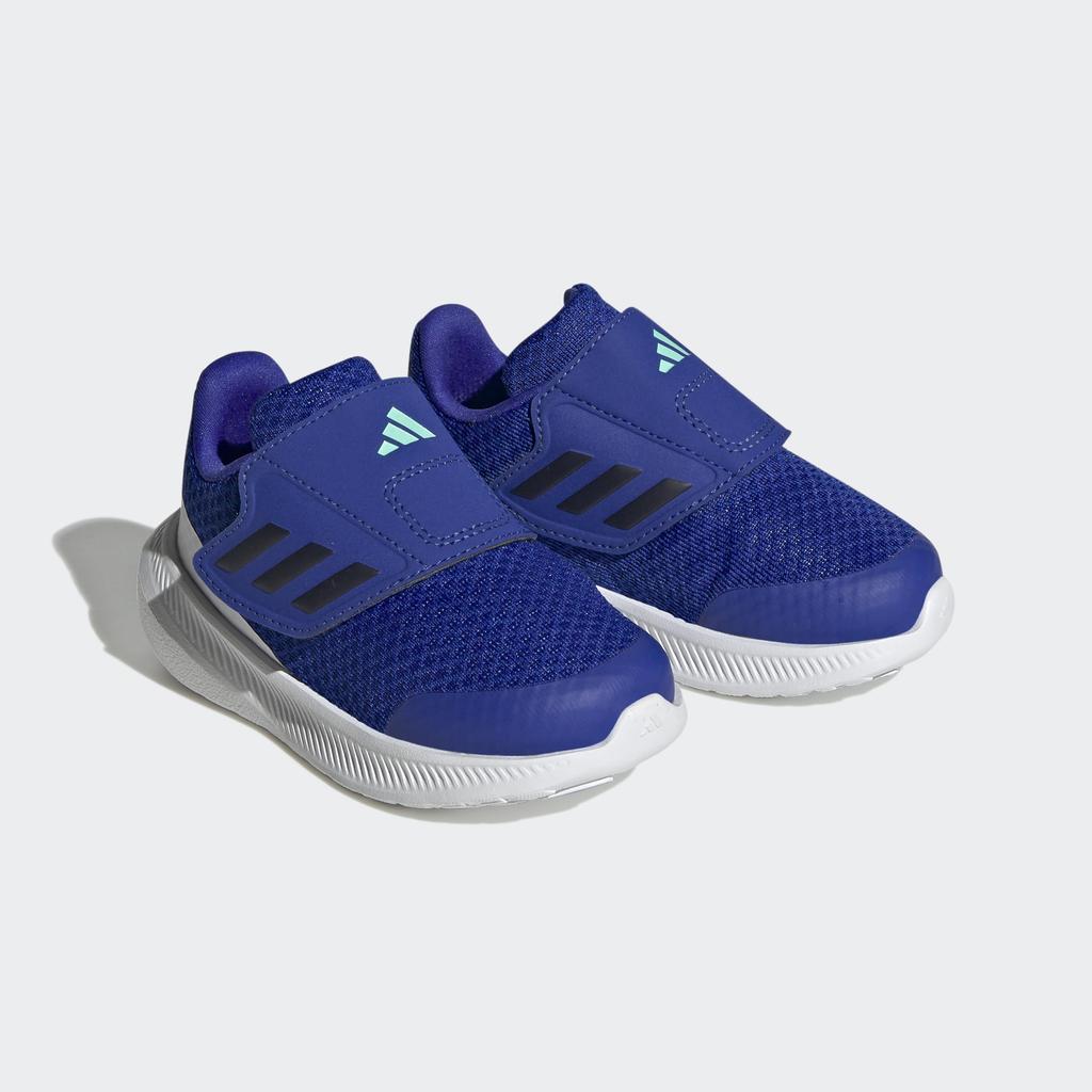 Running Junior Core Fight Sports Lucid White Cm [Adidas] Shoes, 2.0, Running, Velcro, Boys, Girls, 12-16.5cm, LTJ64, Blue/Legend Ink/Footwear