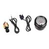 Mechanical Hydraulic Gauge, 2 Inch 52mm Car Hydraulic Gauge Pointer with 7 Color Digital LED Meter Sensor