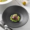 Japanese style bamboo hat noodle bowl salad household deep plate ceramic high-temperature underglaze color high-end tableware