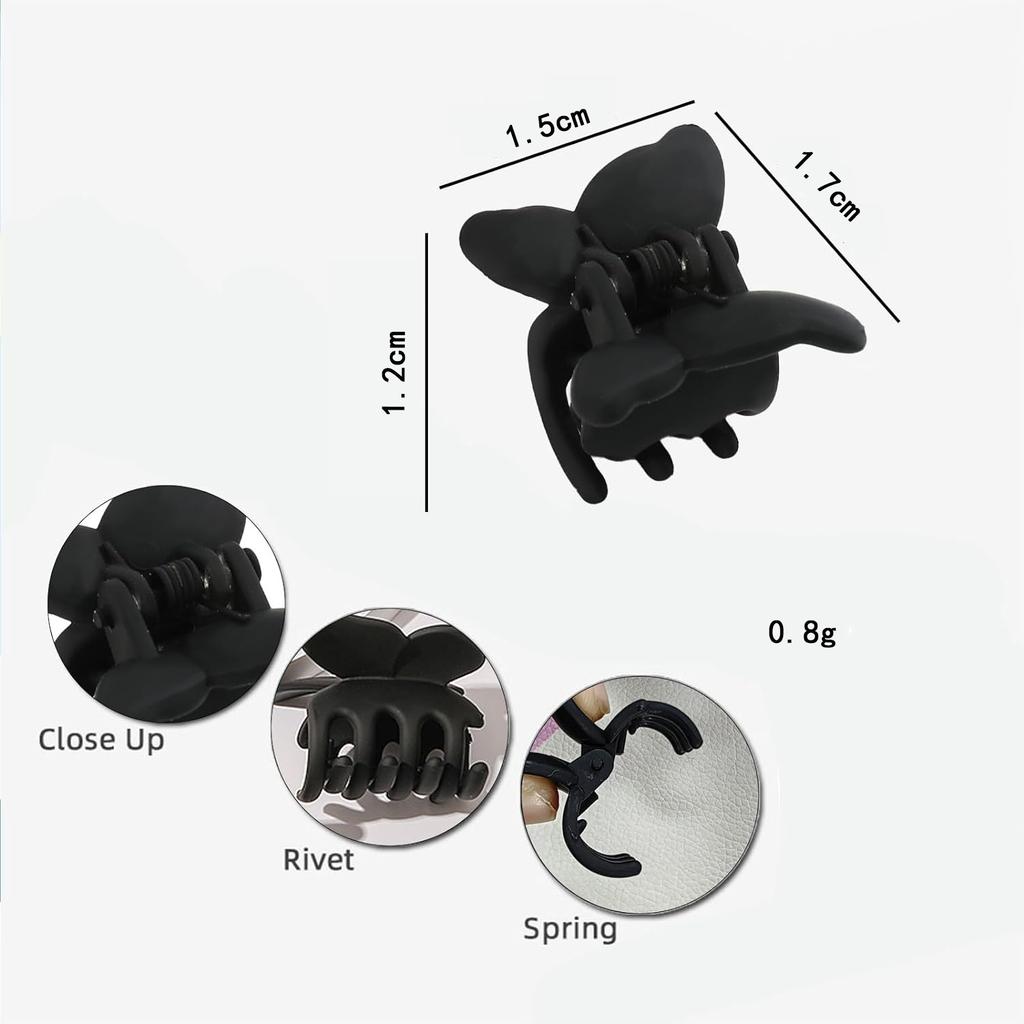 50Pcs Mini Transparent Multi-Color Butterfly Claw Clip Mini Hairpin Hair Clip Hair Accessories For Girls And Women Headwear Quality