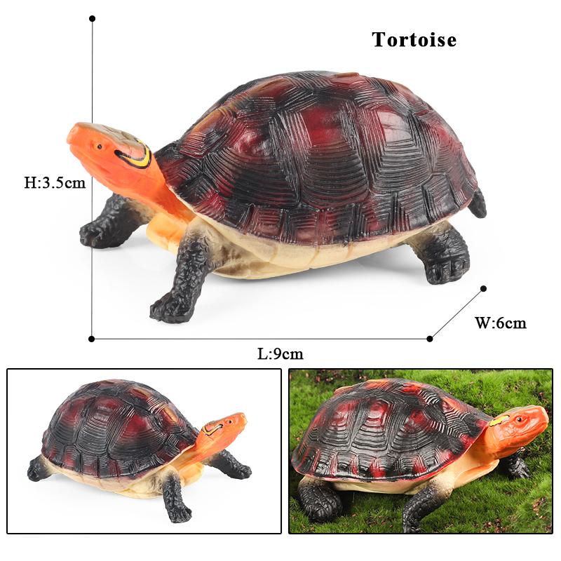 Oenux Sea Life Animals Model Leatherback Tortoise Turtle Growth Cycle Ocean Figurines Action Figures PVC Collection Kid Toy Gift