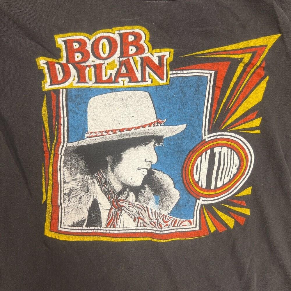 Vintage Bob Dylan Black 1970s Concert Tour T-Shirt Unisex Cotton Tee S-4XL M232 Unisex T-Shirt M