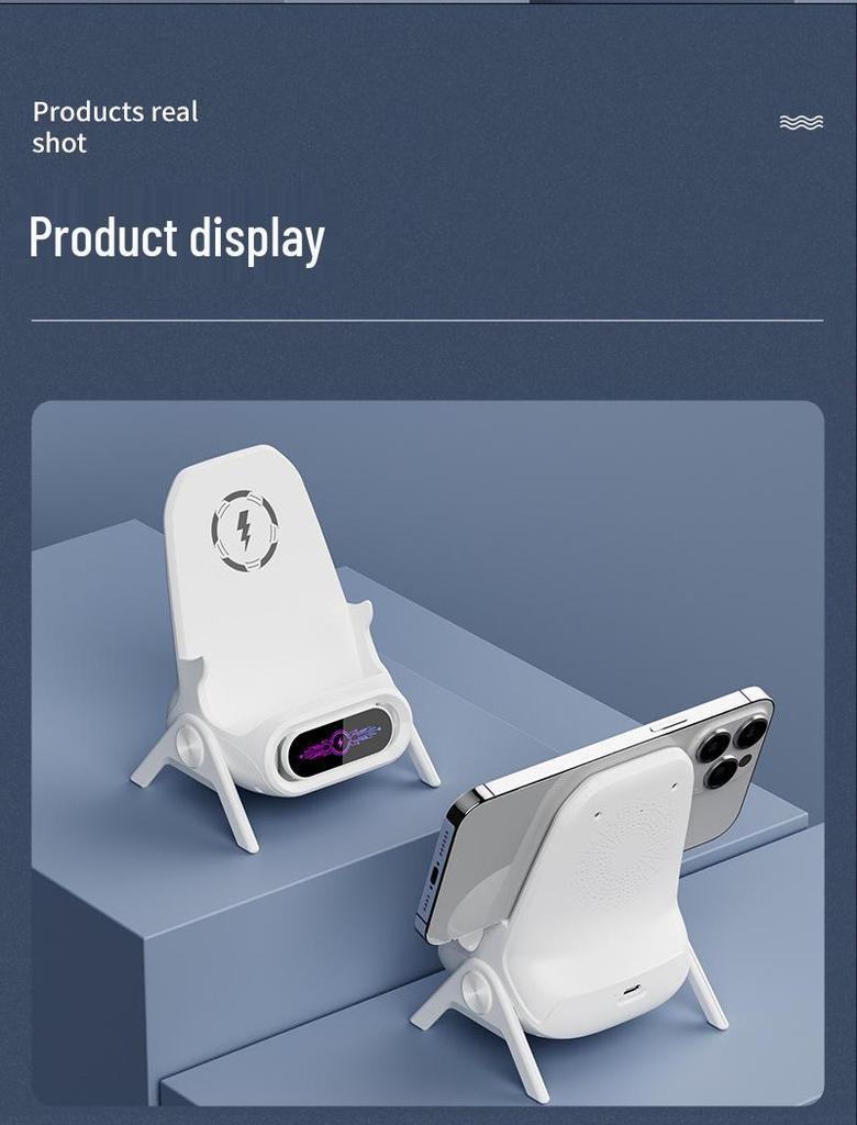 Lazy Sofa Wireless Charging Speaker Stand: Magnetic Phone Holder for Binge-Watching