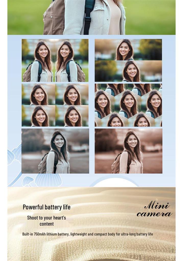 Q16 Mini Digital Camera: 16X Zoom, Video Recording, Fill Light, Portable