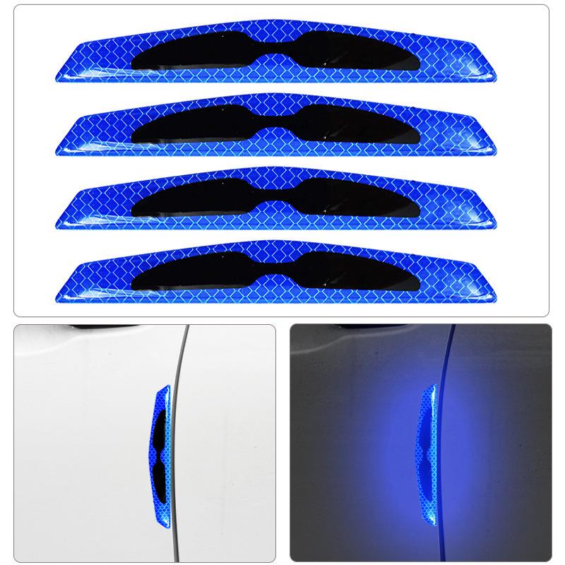 Reflective Carbon Fiber Car Door Handle Protector Strip