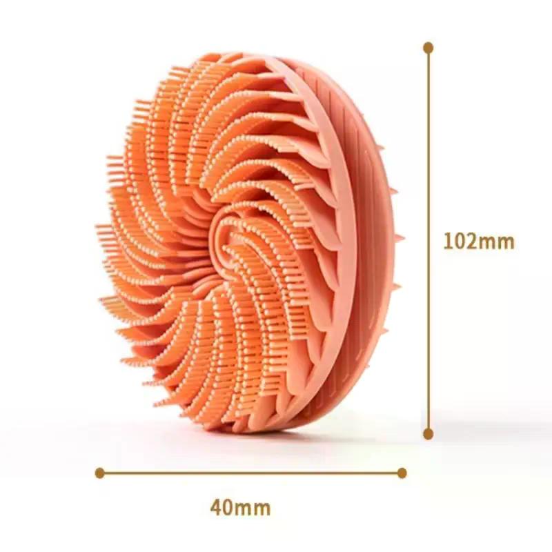 Soft Silicone Bath Shower Brush Body Scrubber Scalp Massager Exfoliating Skin Care Bath Tool