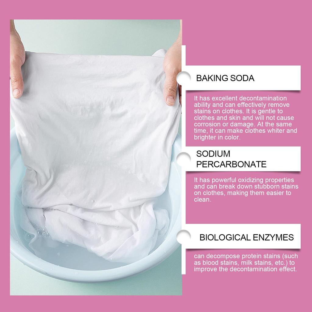 Laundry Stain Removal Foam Bio-Enzyme Explosive Salt Laundry Cleaning Stain Removal Foam