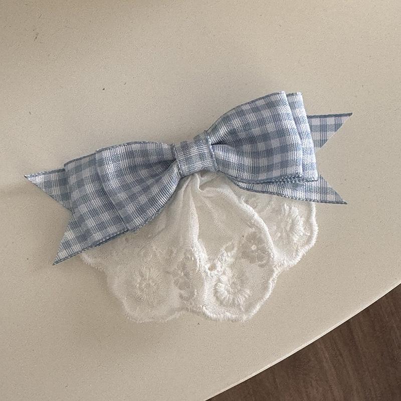 Lace Edge Bow Hair Clip for Women 2024 - Cute Duckbill Hairpin for Bangs & Sweet Hair Accessories