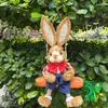 35cm Easter Bunny Hanging Figurine Cartoon Hanging Rabbit Statue  Festival Party