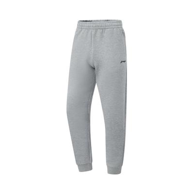 Comfortable Casual Simple Tapered Mid-Waist Knitted Sports Pants Men Bottoms Gray AKLU553-4