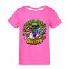 Chicken jockey summer short-sleeved T-shirt and pants suit for middle and large children 4519