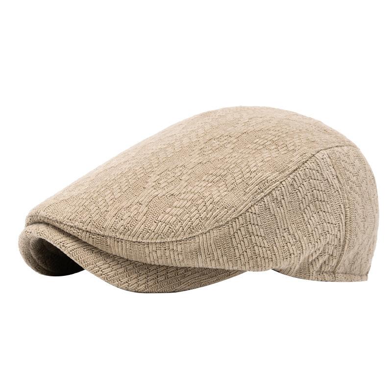 Men and women autumn and winter warm beret painter hat wool knitted cap casual forward hat British newsboy hat