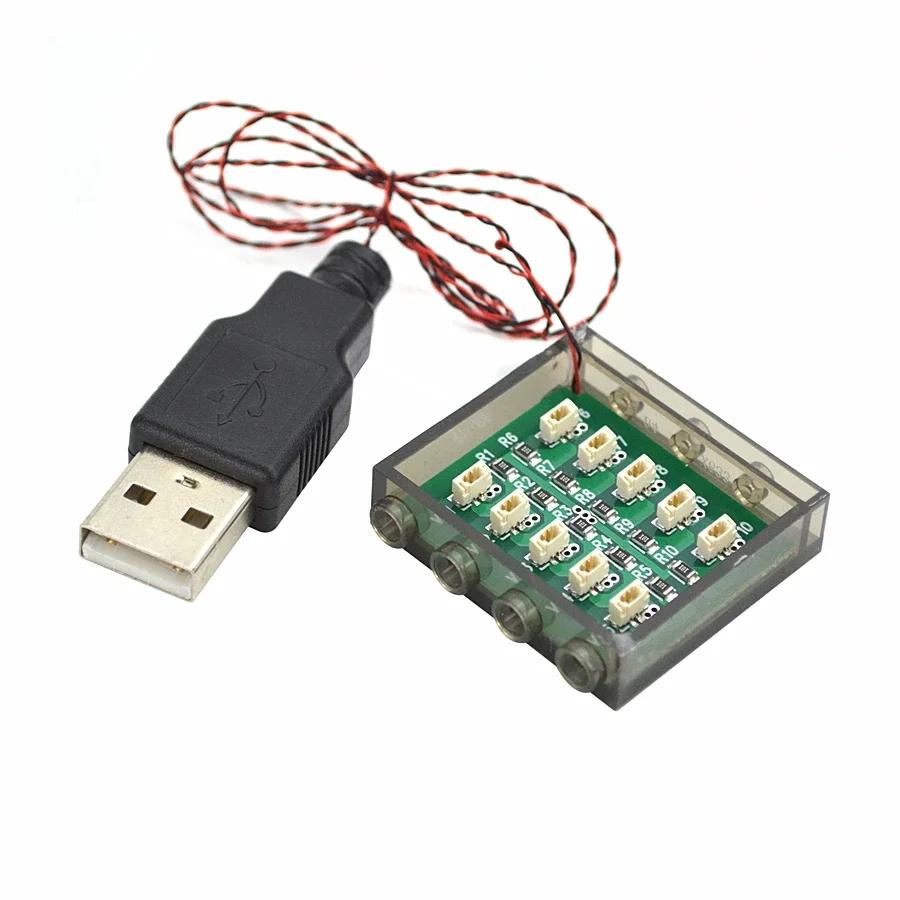 0.8mm Pin RGB LED Wire Building Blocks DIY Street Lamp City Electric Night View City House Decorate Toy Brick Compatible Leduo