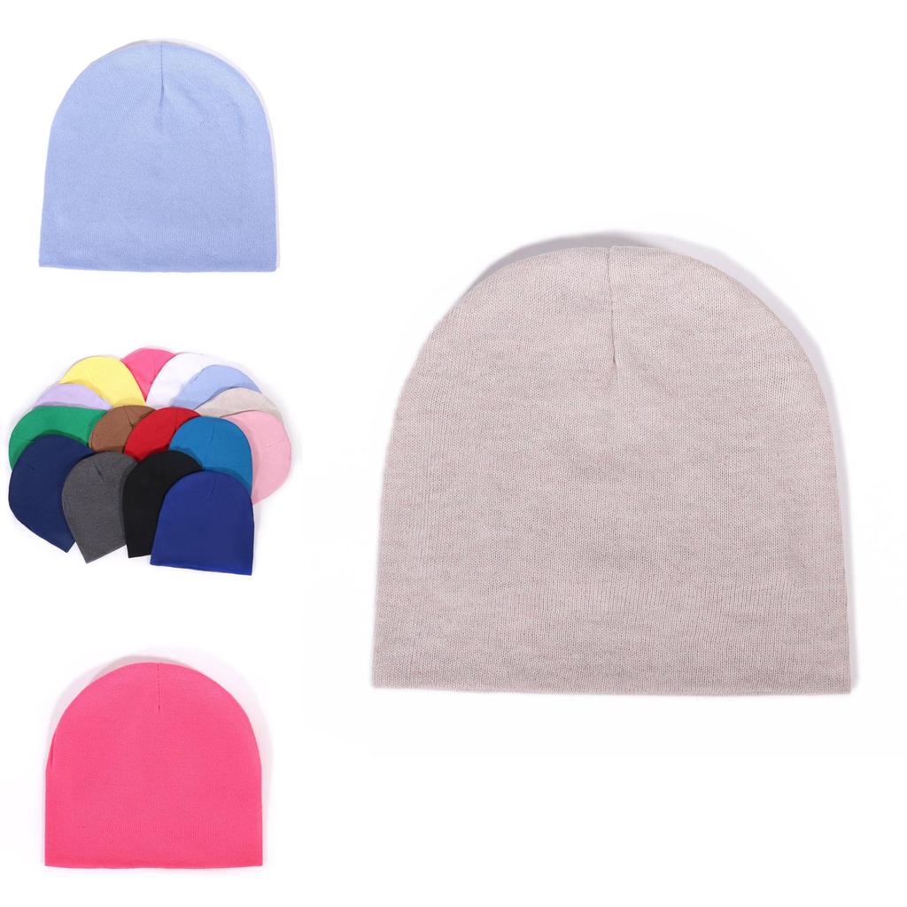 Knitted Hat For Women With Stretchy Polyester Fabric Fall Casual Fashion Accessory For Winter Season