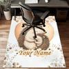 1PC Custom Name Heartfelt Hedgehog Hugs Theme Floor Mat Ideal for Living Room, Game Rooms, Office, Bedroom Floor Mat Playful Design