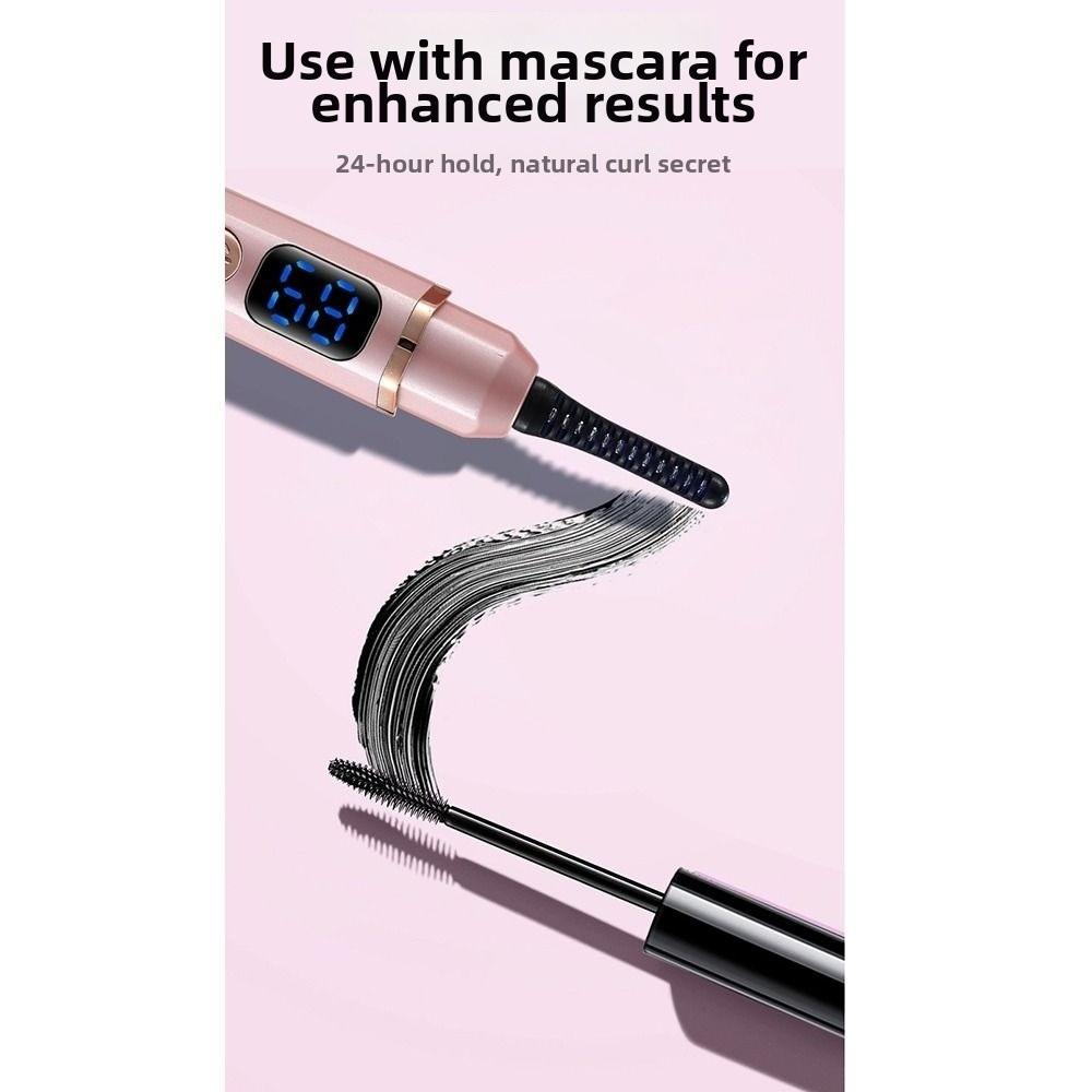 Long-Lasting Styling Heated Eyelash Clip Portable Eyelash Curling Device Daily Makeup