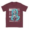 Hatsune Mikus Vocaloid Girl T-Shirt Herren Baumwoll-Oberteile Streetwear Rundhals Kurzarm