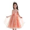 New Children's Bowknot Mesh Dress with Pearl Embroidery - Perfect for Christmas and Festive Parties