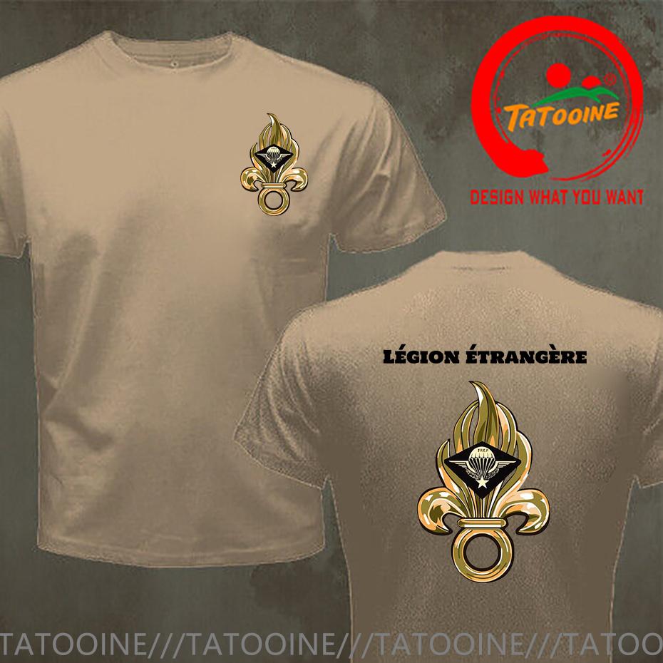 T-shirt Simbolo Legione Straniera Francese Per Uomo Francia Lgion Trangre Logo Tshirt Nuova Moda Estiva Maglietta Casual Camiseta