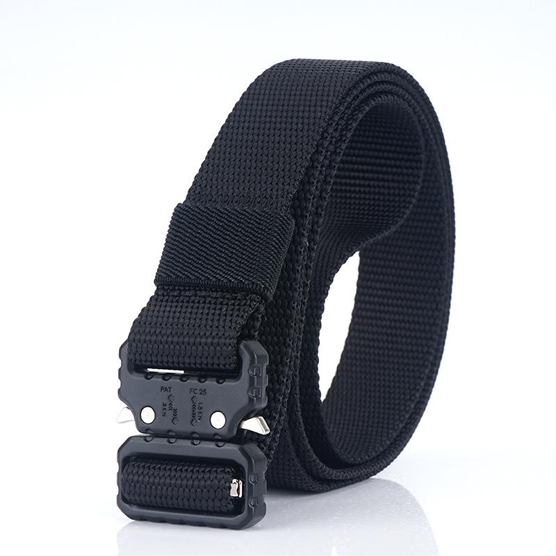Cobra Tactical Belt New Wide Men's Canvas Belt Tactical Outdoor Sports Nylon Belt