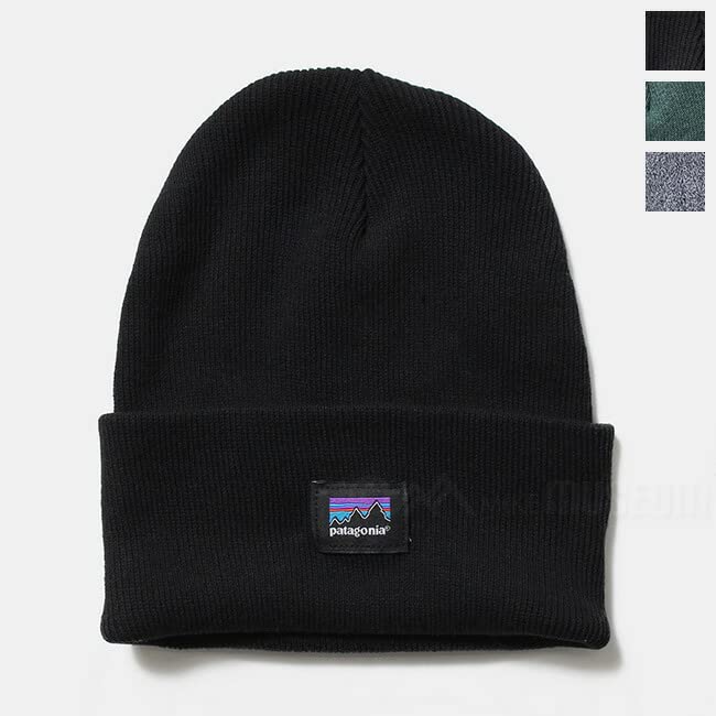 Patagonia EVERYDAY BEANIE and Knit Beanie Hat 33430, Black, Men's Women's