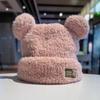 Ears bear thermal hat children autumn and winter fleece thickened knitted hat cute fashion ear protection hat women's winter