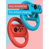 2 PCS Grips for Joy Con and 2 PCS Steering Wheel Compatible with Nintendo Switch Wheel, Family Sports Party Pack Accessories Compatible with Switch / 