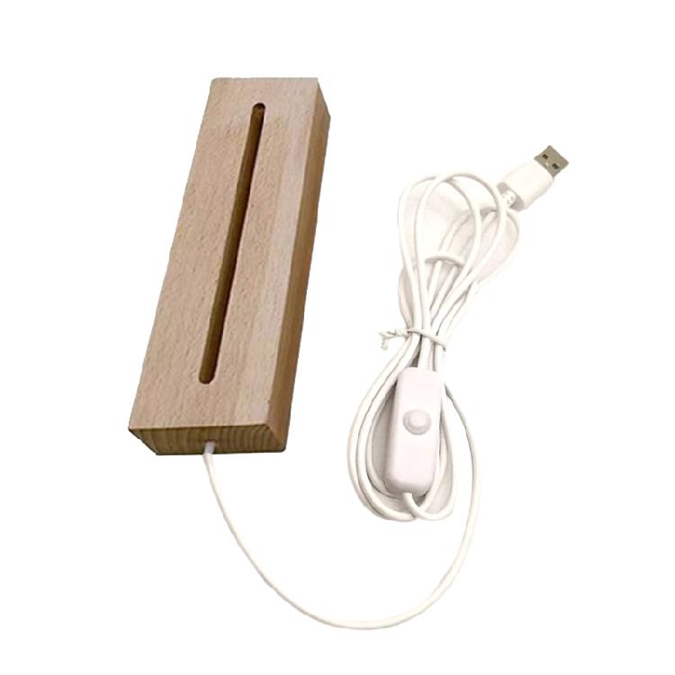 Light Pedestal for Crystal Wooden Lighted Base Stand LED Lights Display Base 150mm теплый светлый
