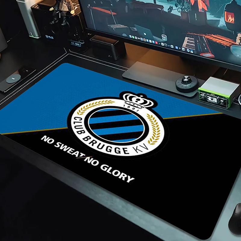 Club Brugge Logo Color Mouse Pad Large Gaming Table Cushion Non-slip Laptop Tablet Big Mousepad XXL Mat Mini PC Playmat With Lock edge